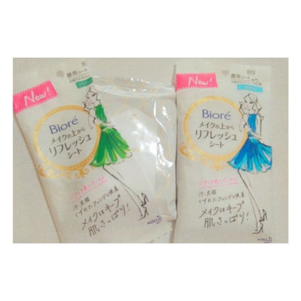 メイクの上からリフレッシュシート/ビオレ/フェイスシートを使ったクチコミ(1枚目)