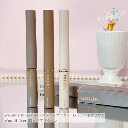 インスパイアマルチフィクサーマスカラ/mude/マスカラ下地を使ったクチコミ(2枚目)