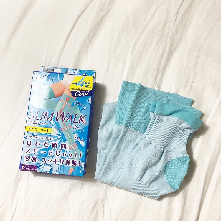 スリムウォーク 美脚ロング Wパワークール/SLIMWALK/着圧ソックス・レギンスを使ったクチコミ（1枚目）