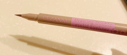描くふたえアイライナー/CEZANNE/リキッドアイライナーを使ったクチコミ(2枚目)