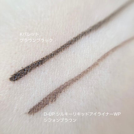 リアルラスティングアイライナー24hWP/K-パレット/リキッドアイライナーを使ったクチコミ(6枚目)