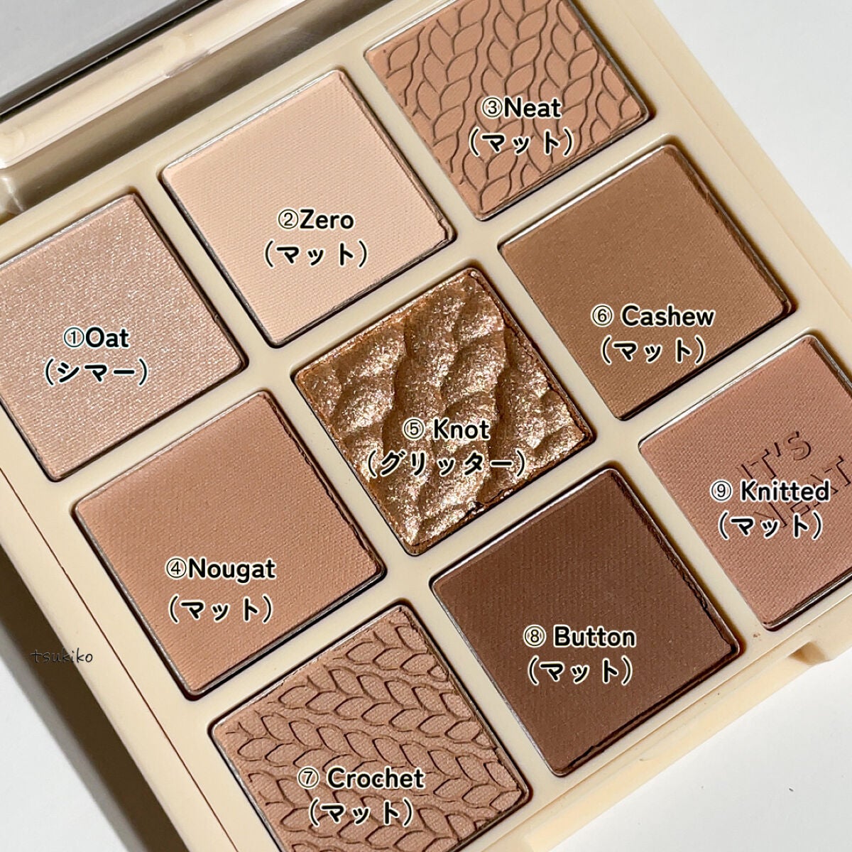 マイフェイブムードアイパレット 9カラー/HOLIKA HOLIKA/アイシャドウパレットを使ったクチコミ(4枚目)