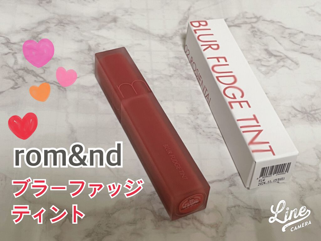 rom&nd ブラーファッジティント 02 ロージーエンタル(ROSIENTAL)/rom&nd/リップティントを使ったクチコミ（1枚目）