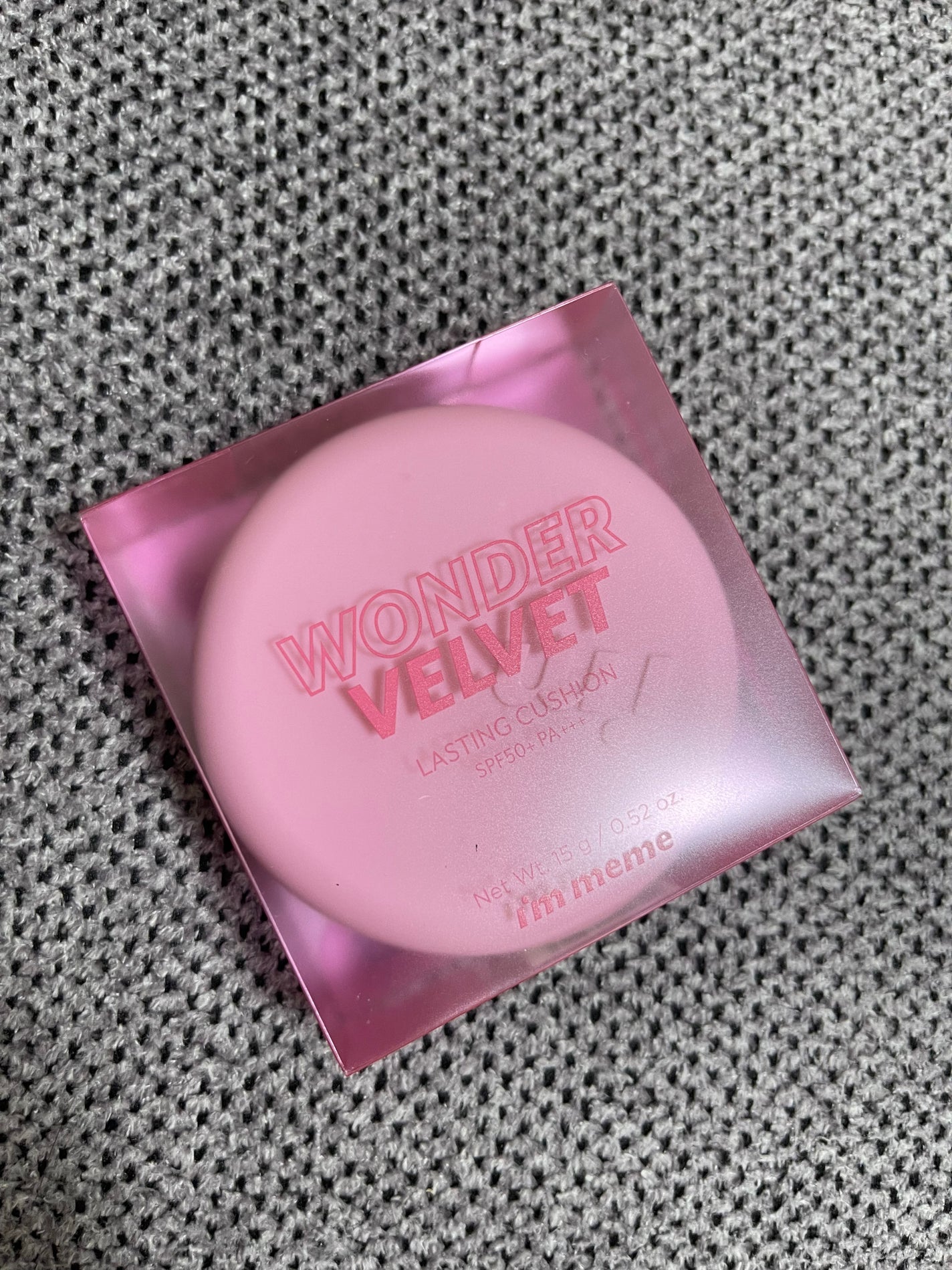ワンダーベルベットラスティングクッション/i’m meme/クッションファンデーションを使ったクチコミ(1枚目)