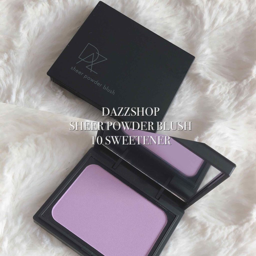 シアーパウダーブラッシュ SWEETENER 10/DAZZSHOP/パウダーチークを使ったクチコミ（1枚目）