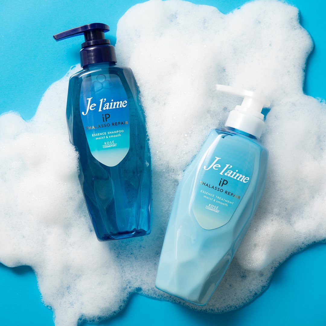 iP タラソリペア 補修美容液 シャンプー/トリートメント (モイスト＆スムース)/Je l'aime/市販シャンプーを使ったクチコミ（1枚目）