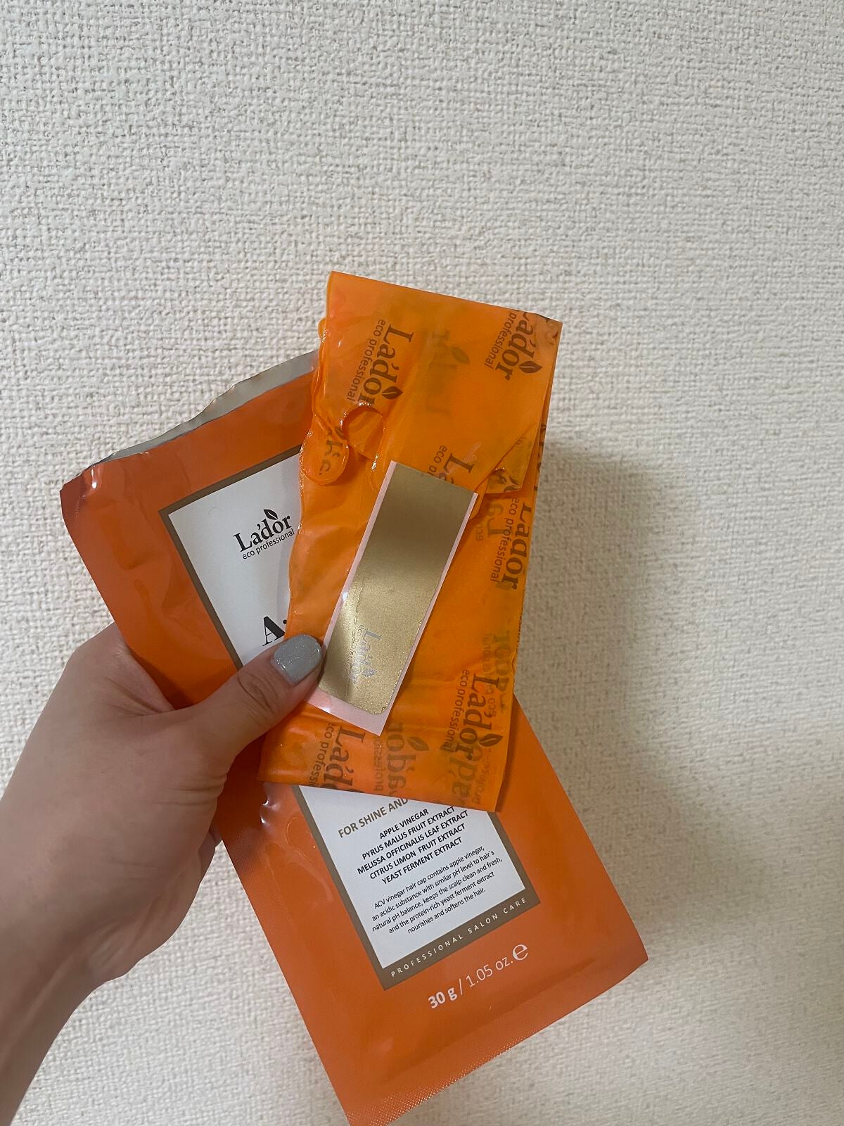 ACV VINEGAR HAIR CAP /La'dor/アウトバストリートメントを使ったクチコミ(2枚目)