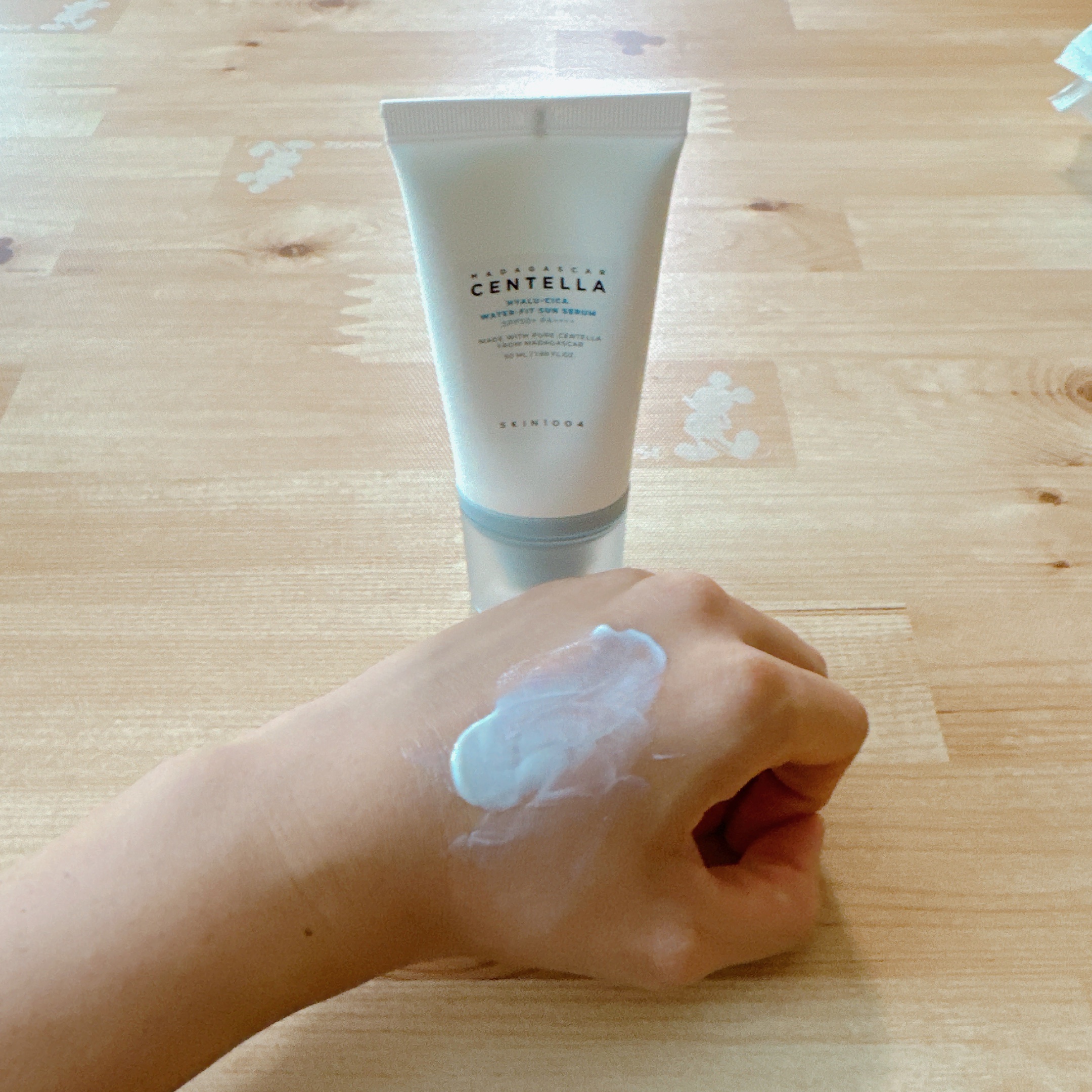 ヒアルーシカ ウォーターフィット サンセラム/SKIN1004/日焼け止めローションを使ったクチコミ（2枚目）