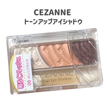 トーンアップアイシャドウ 06 オレンジカシス/CEZANNE/アイシャドウパレットを使ったクチコミ（2枚目）