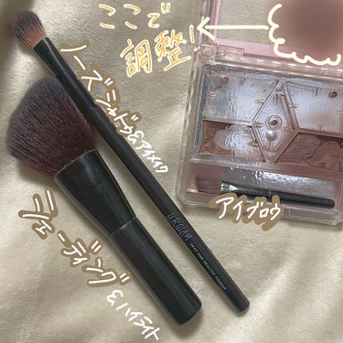 UR GLAM　EYESHADOW BRUSH A/U R GLAM/メイクブラシを使ったクチコミ（2枚目）