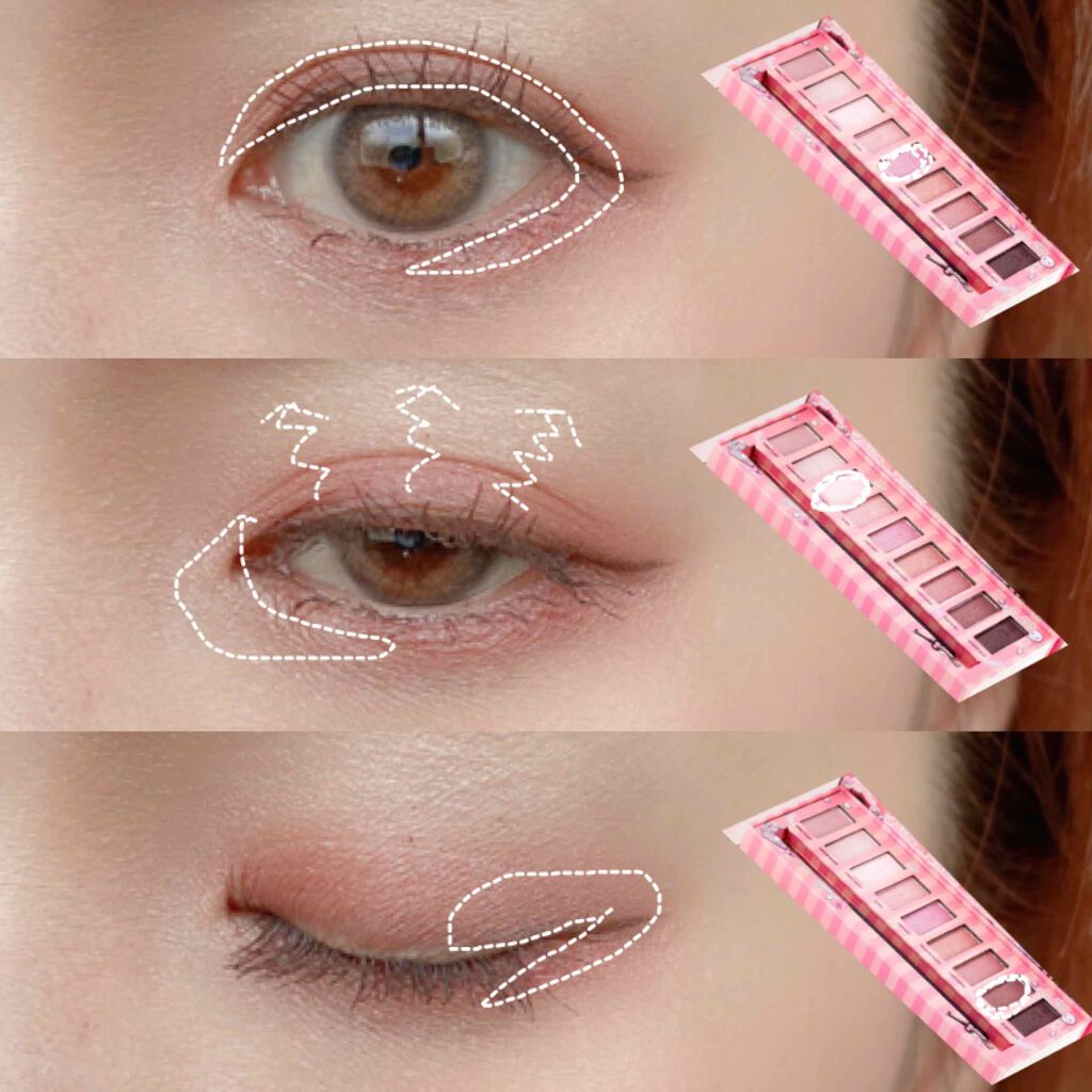 スウィートロリータ グラマラス アイシャドウパレット/Beauty Cottage/アイシャドウパレットを使ったクチコミ（3枚目）