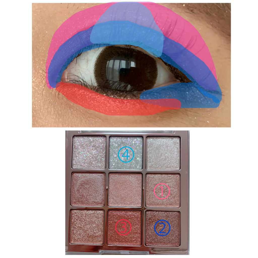 シャドウパレット/dasique/アイシャドウパレットを使ったクチコミ(4枚目)
