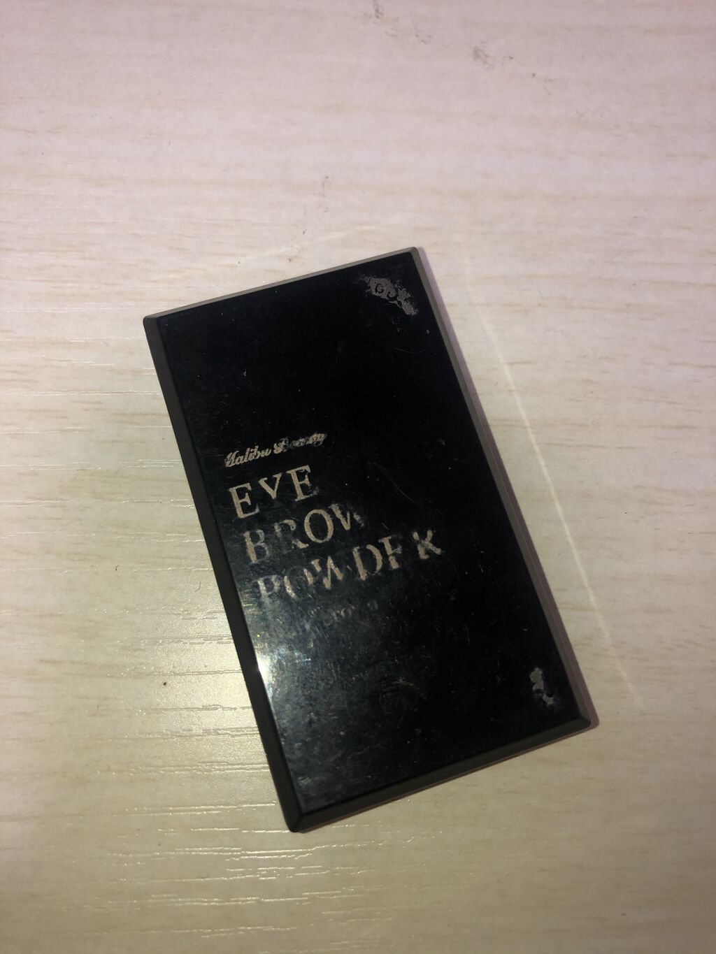 マリブビューティー アイブロウパウダーのクチコミ「マリブビューティー
アイブロウパウダー
MBEY-01 ダークブラウン
付属のブラシが硬く、ふ.....」（1枚目）