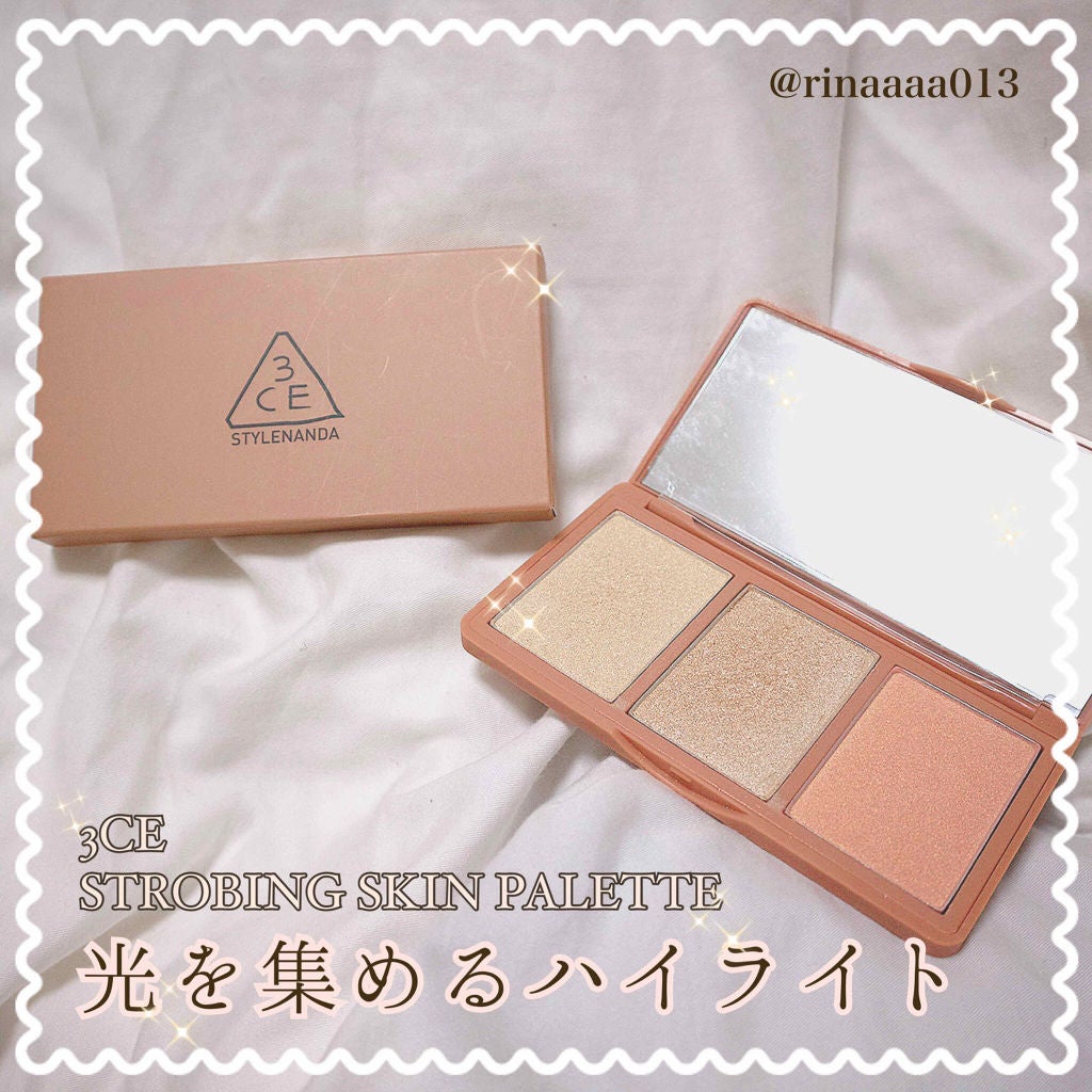 3CE STROBING SKIN PALETTE/3CE/パウダーハイライトを使ったクチコミ(1枚目)