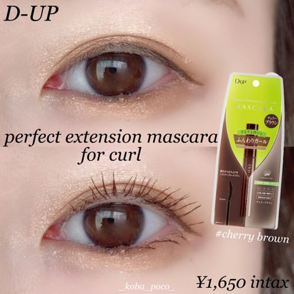 パーフェクトエクステンション マスカラ for カール/D-UP/マスカラを使ったクチコミ(1枚目)