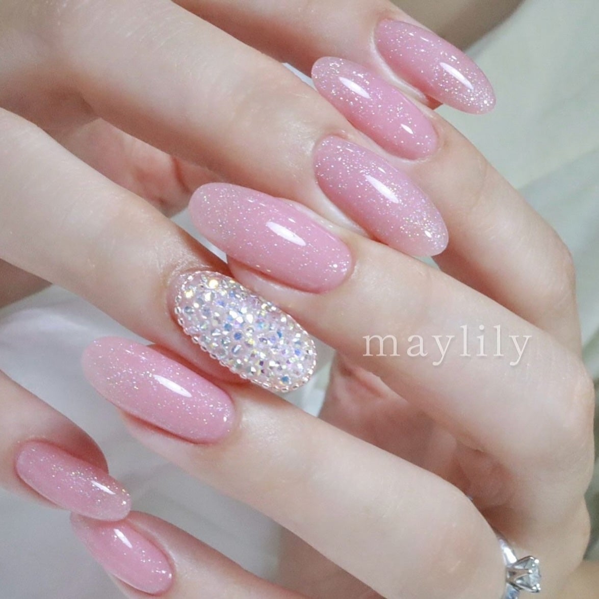 リアジェル on LIPS 「使用アイテム@reagel.nail・019オーロララメ入りベ..」(1枚目)