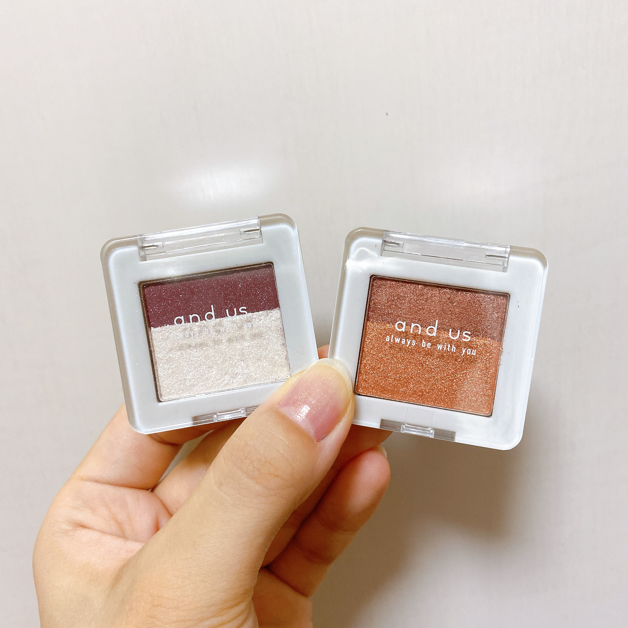 ダブルアイシャドウ/and us/アイシャドウパレットを使ったクチコミ（1枚目）