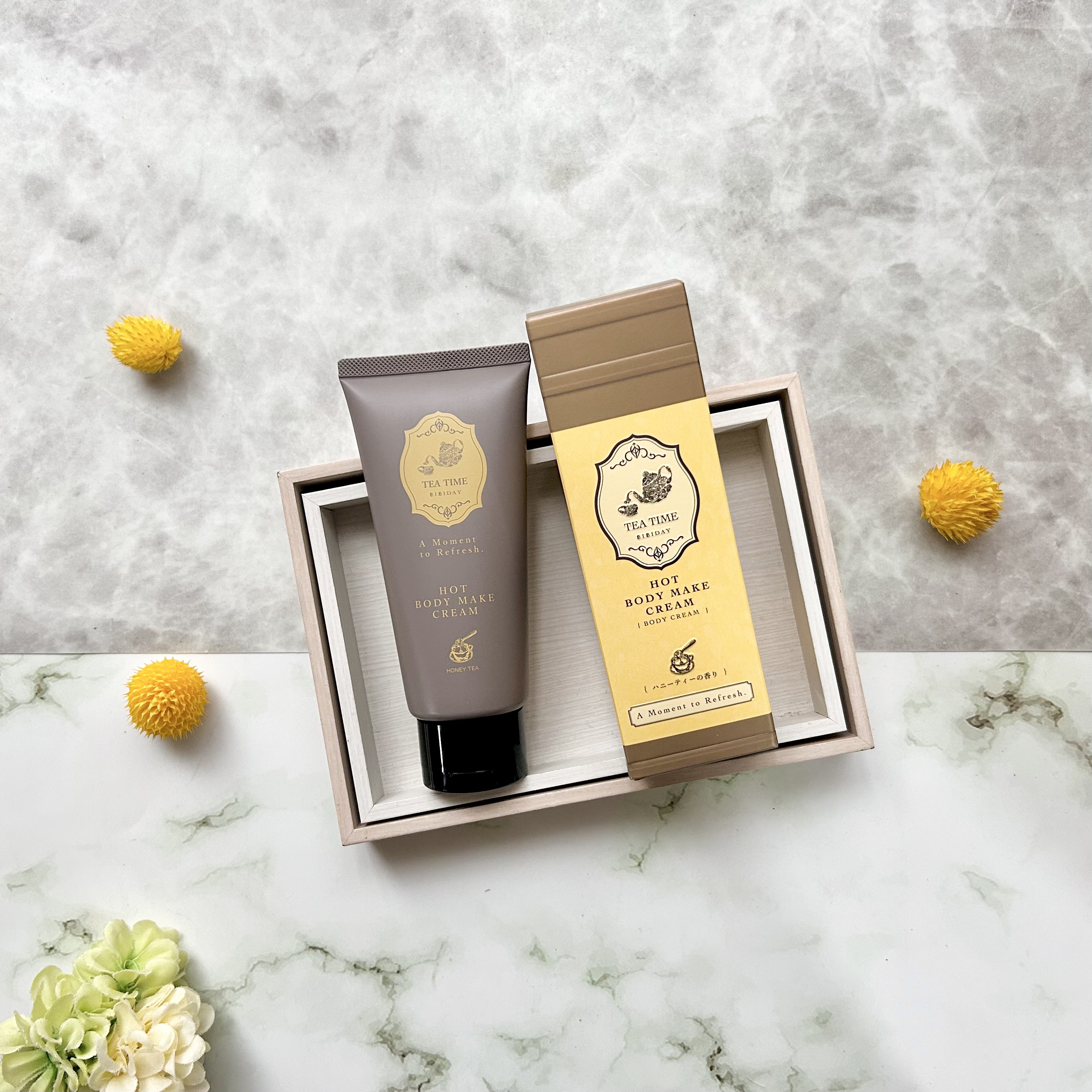 BIBIDAY　TEA TIME　ホットボディメイククリーム ハニーティーの香り/BIBIDAY/ボディクリームを使ったクチコミ（1枚目）