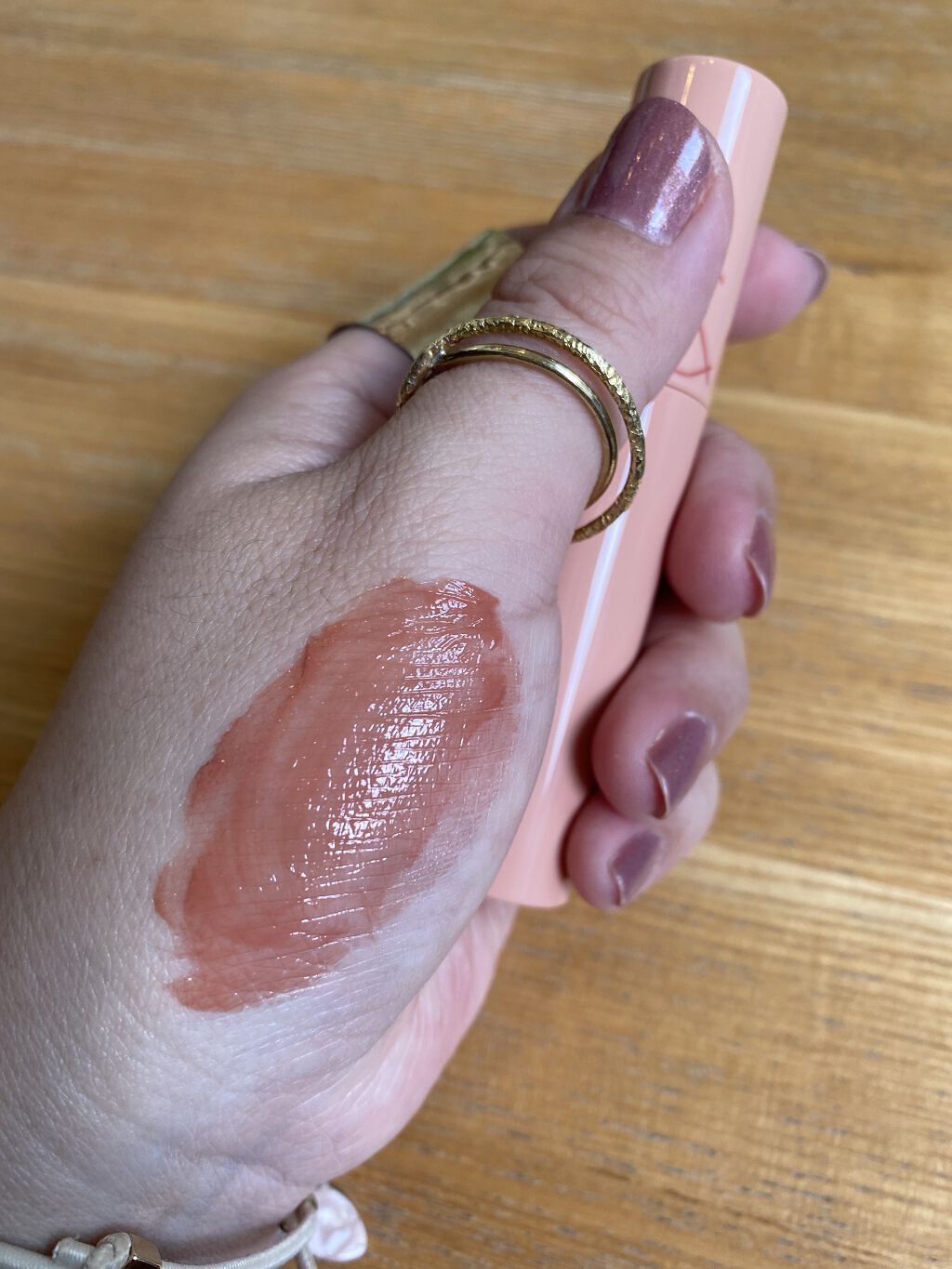 ジューシーラスティングティント/rom&nd/リップティントを使ったクチコミ（3枚目）