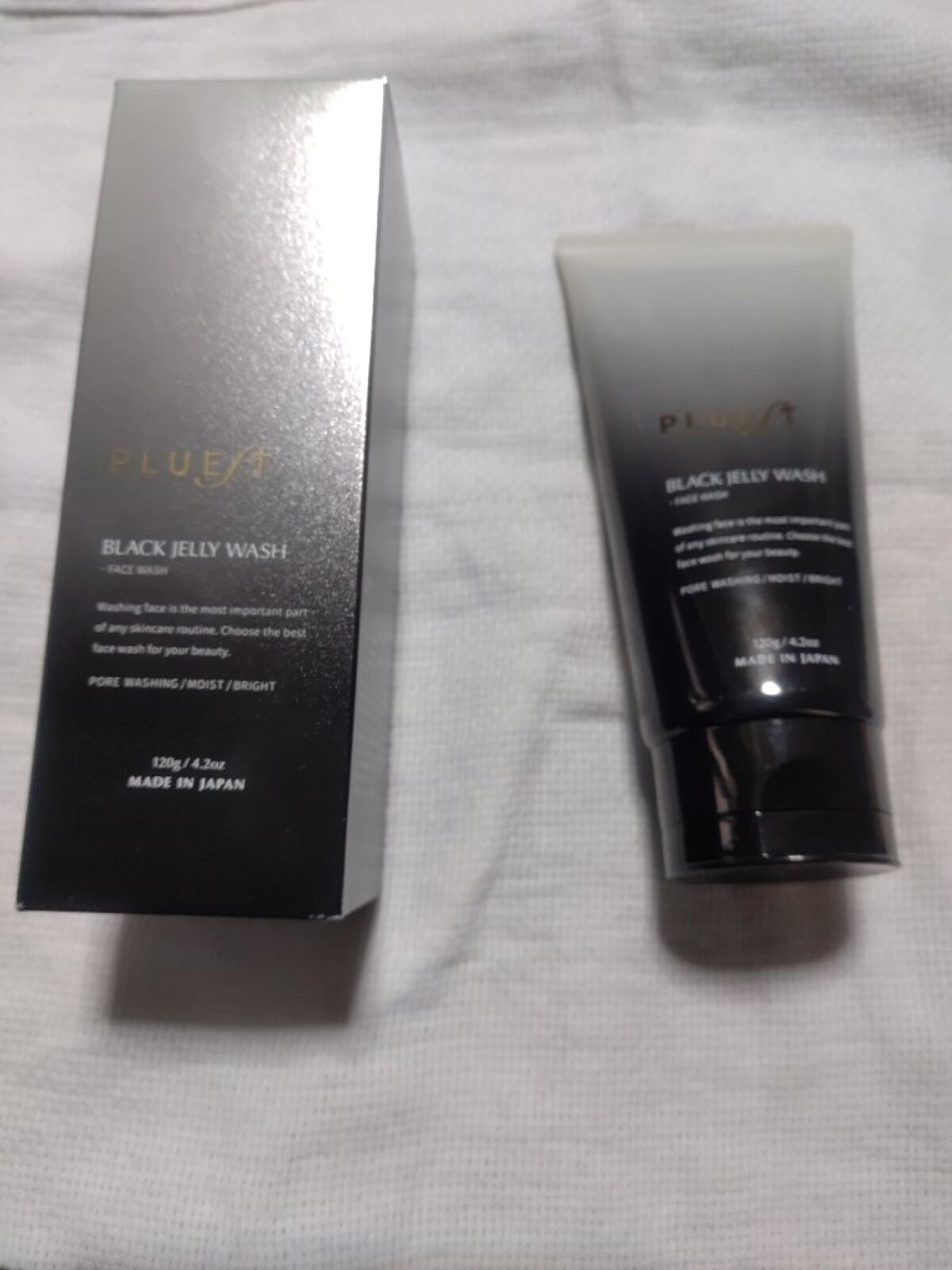 BLACK JELLY WASH(ブラックジェリーウォッシュ)/PLUEST/その他洗顔料を使ったクチコミ(1枚目)