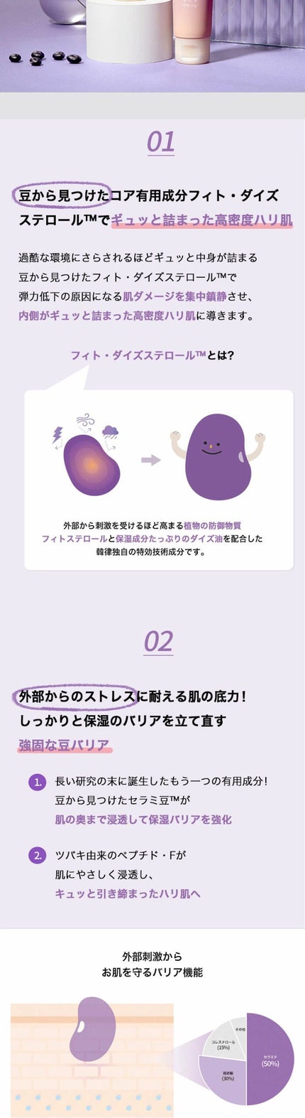 パワフルビーンの弾力クリーム/HANYUL(ハンユル)/乳液を使ったクチコミ(3枚目)