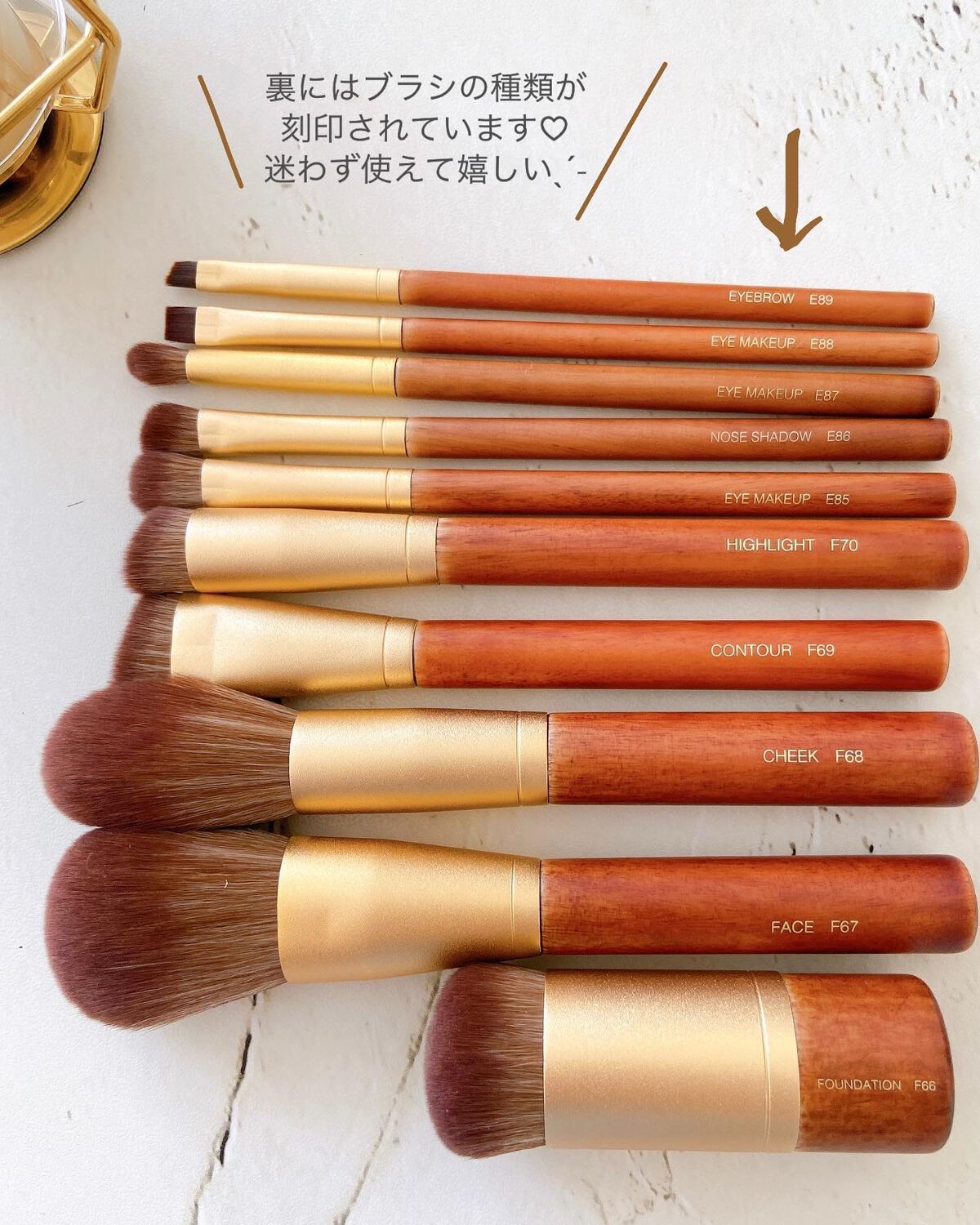 SIXPLUS X MARILYN 10本メイクアップブラシセット｜SIXPLUSの口コミ