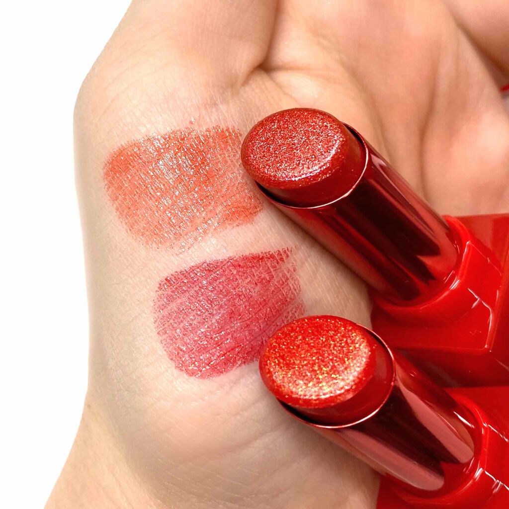 ルージュ アンリミテッド ラッカーシャイン/shu uemura/口紅を使ったクチコミ（2枚目）