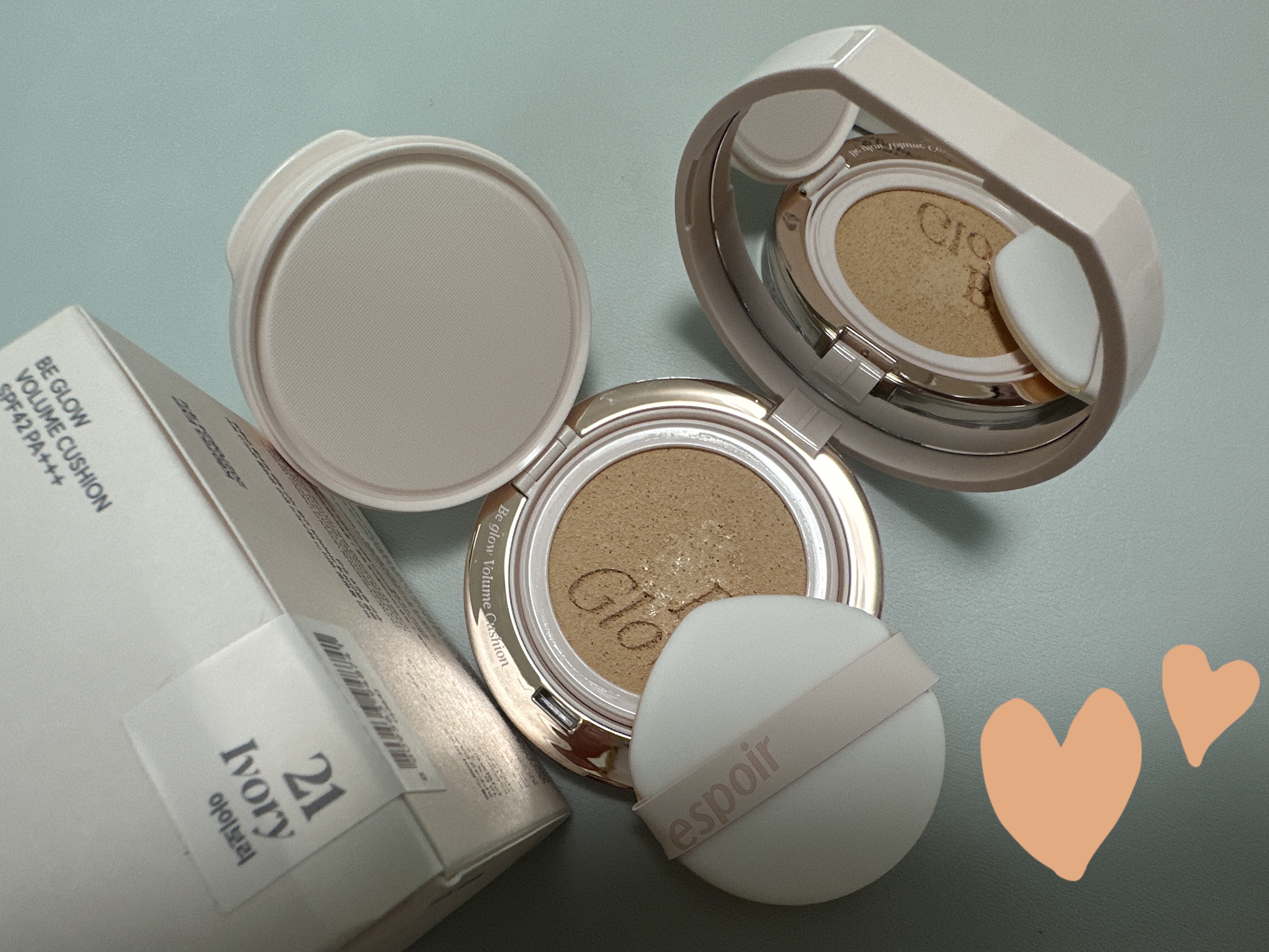 エスポア ビーグロー ボリュームクッション/espoir/クッションファンデーションを使ったクチコミ（1枚目）