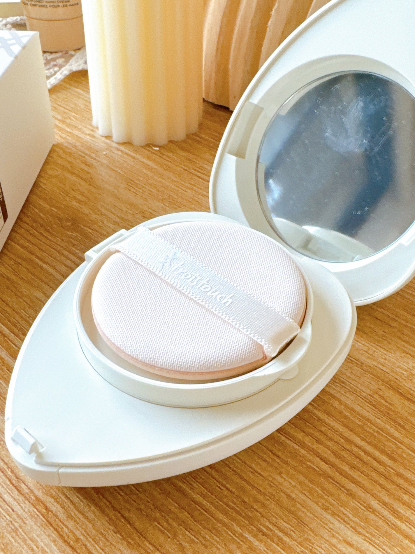 トワタッチ ハートクッション マットカバー/troistouch/クッションファンデーションを使ったクチコミ(7枚目)