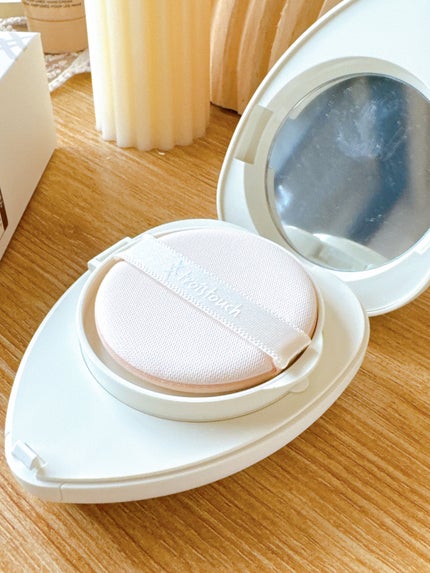 トワタッチ ハートクッション マットカバー/troistouch/クッションファンデーションを使ったクチコミ(7枚目)