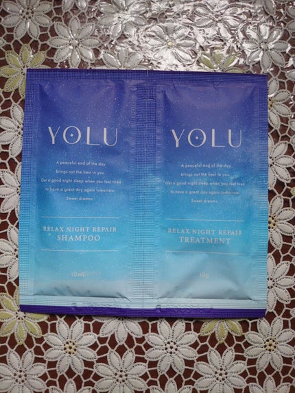 カームナイトリペアシャンプー/トリートメント/YOLU/市販シャンプーを使ったクチコミ(1枚目)