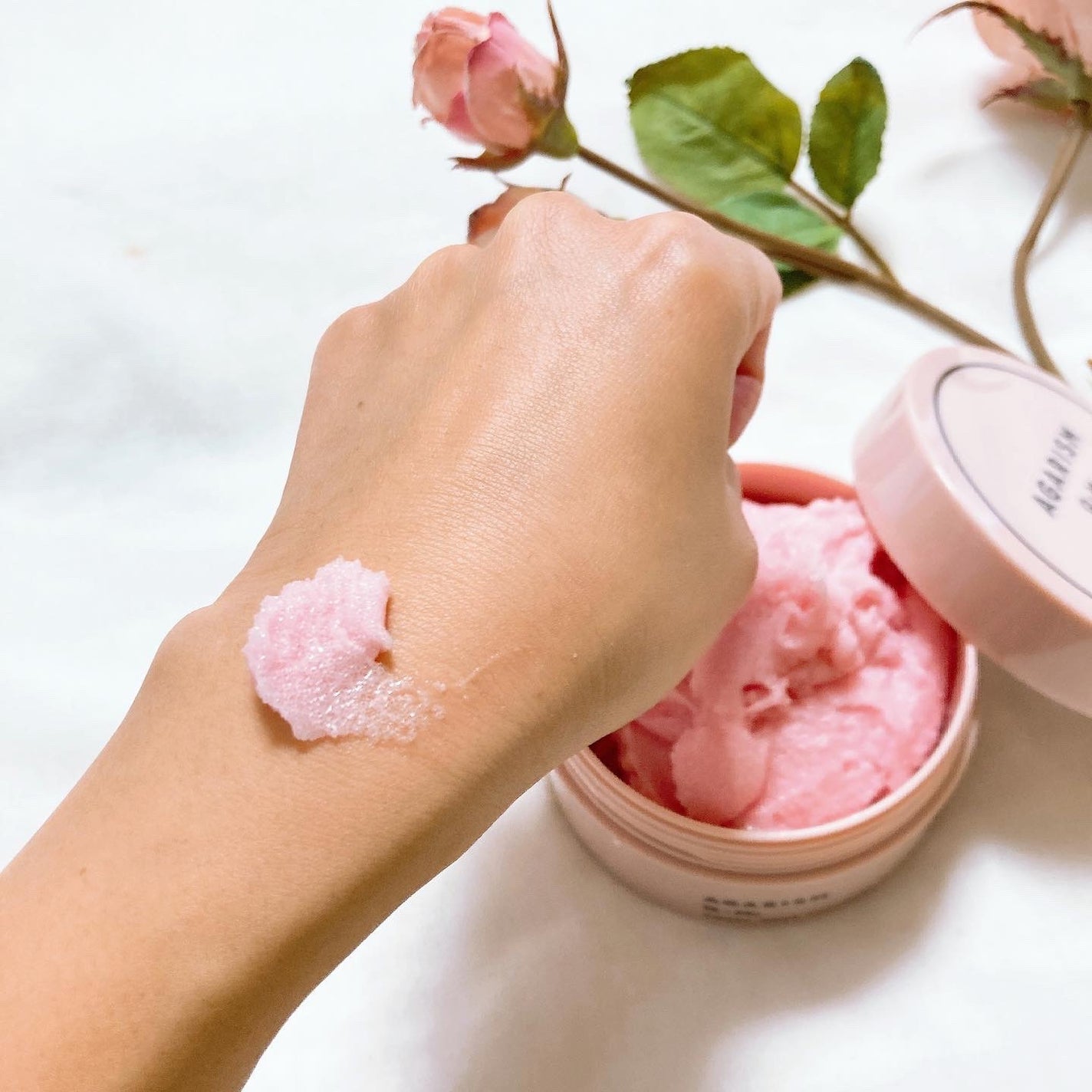 Q+Me スウィート ボム タラソ スクラブ/AGARISM/バスト・ヒップケアを使ったクチコミ(4枚目)