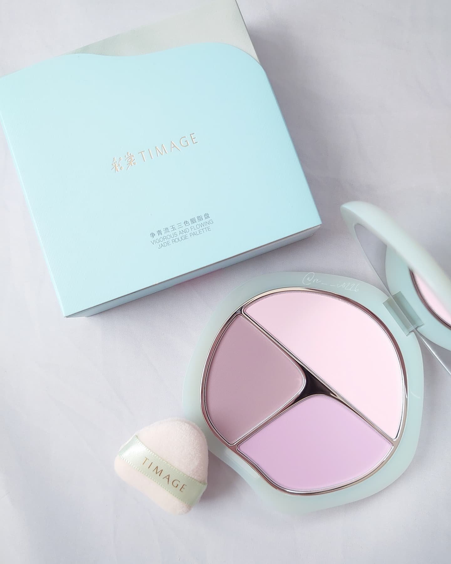 TIMAGE  3色チークパレット 01 堇色系/TIMAGE/パウダーチークを使ったクチコミ（1枚目）