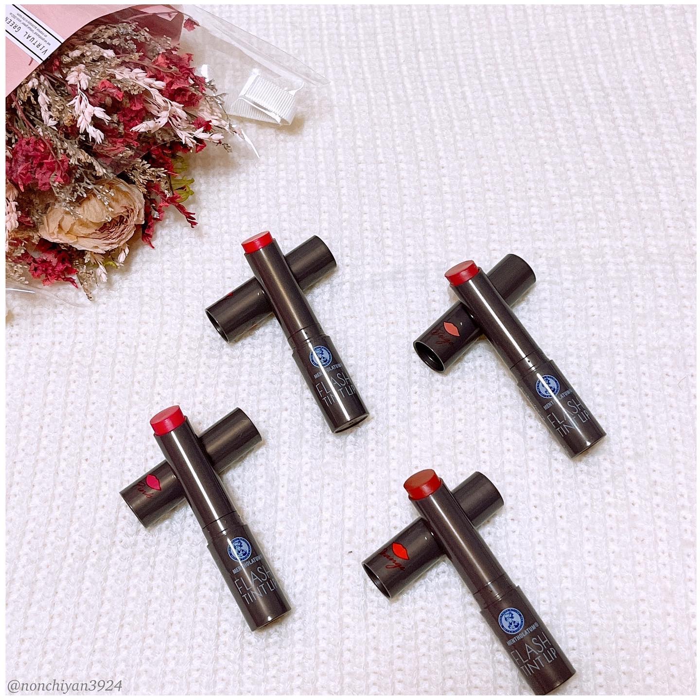 メンソレータム フラッシュティントリップ/メンソレータム/リップティントを使ったクチコミ（2枚目）