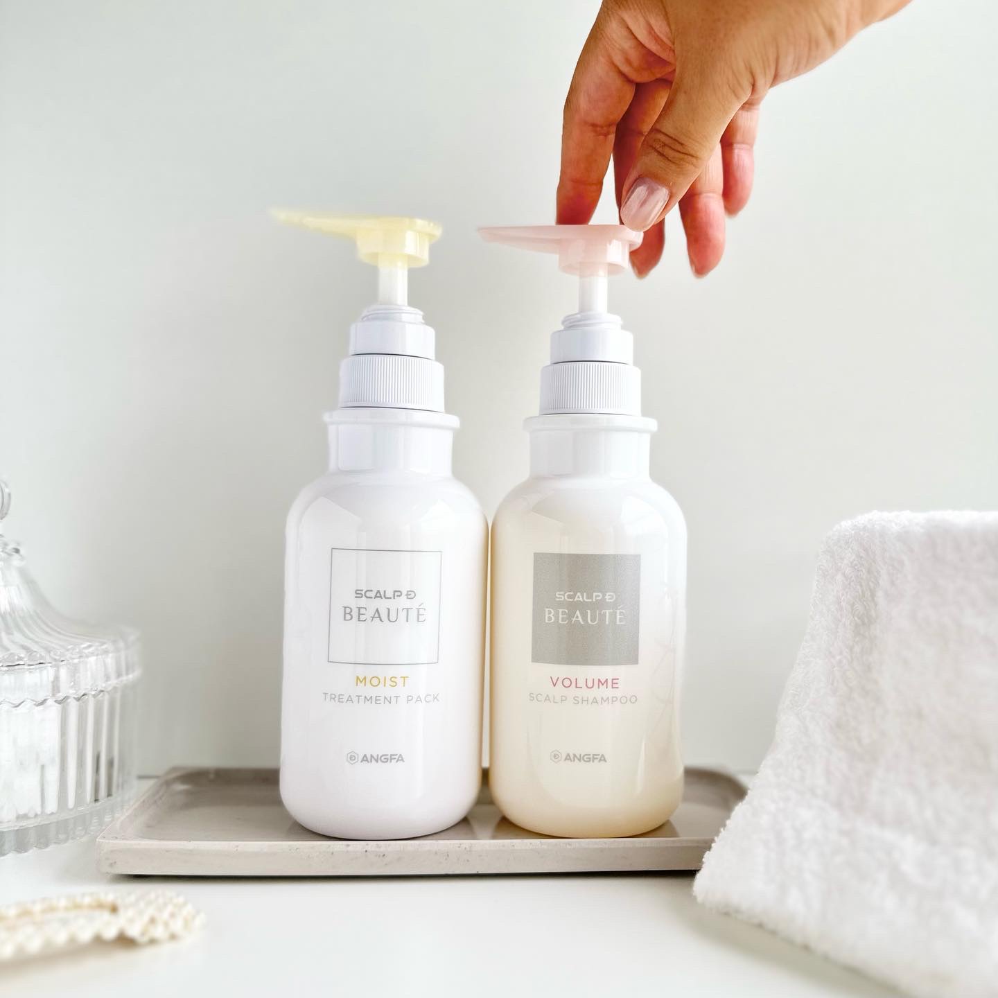 スカルプD ボーテ 薬用スカルプシャンプー （ボリューム）／薬用トリートメントパック （ボリューム） トリートメント350ml/アンファー(スカルプD)/市販シャンプーを使ったクチコミ（2枚目）