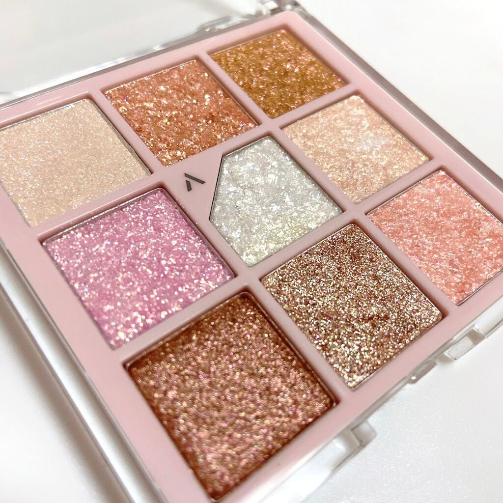 グリッターペディアアイパレット/unleashia/アイシャドウパレットを使ったクチコミ(3枚目)