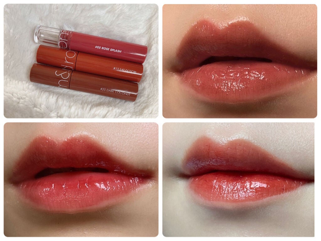 ジューシーラスティングティント/rom&nd/リップティントを使ったクチコミ(2枚目)