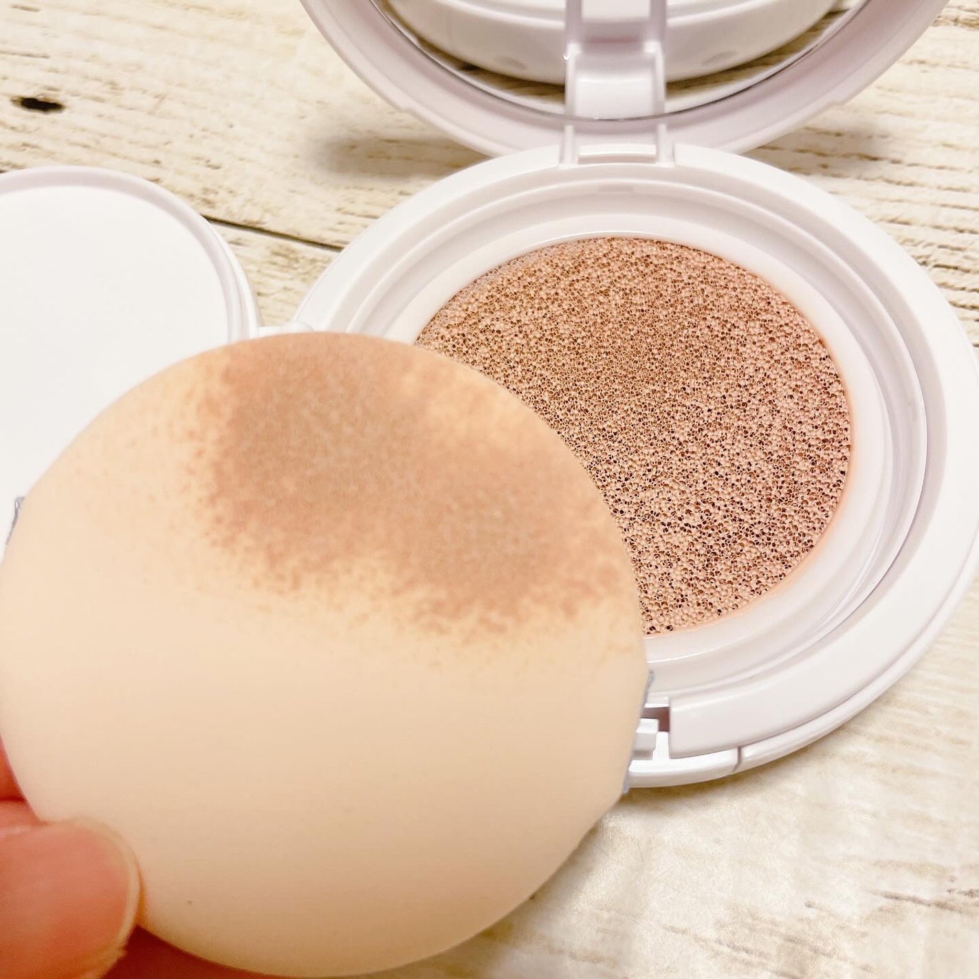 H2クリアファンデーション/Exchange+/クッションファンデーションを使ったクチコミ(3枚目)