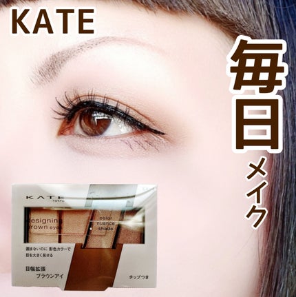 デザイニングブラウンアイズ/KATE/アイシャドウパレットを使ったクチコミ(1枚目)