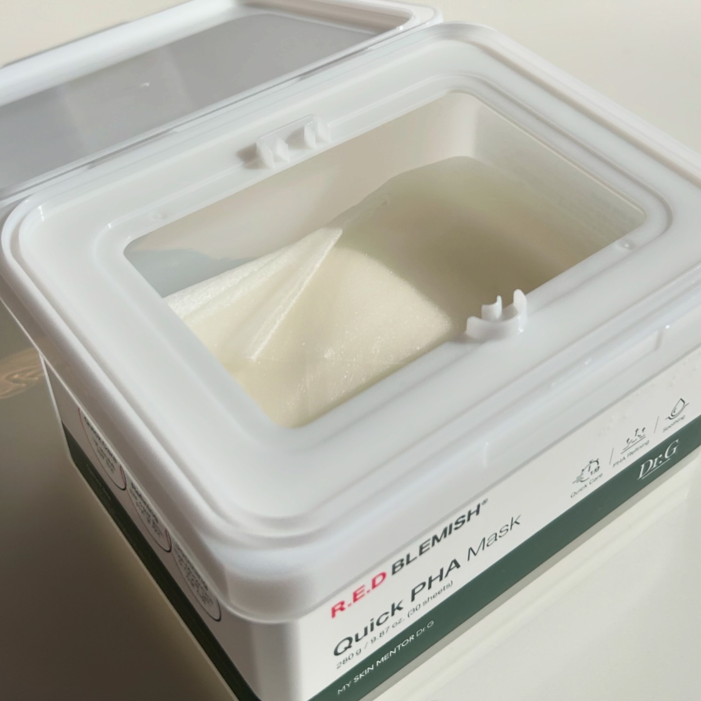 レッドブレミッシュクイックPHAシートマスク/Dr.G/シートマスク・パックを使ったクチコミ（2枚目）