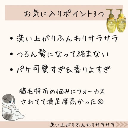 アンドハニー ピクシー モイストシルキー シャンプー1.0/ヘアトリートメント2.0/&honey/市販シャンプーを使ったクチコミ(3枚目)