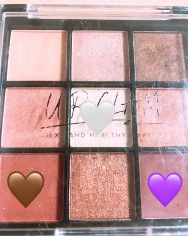 UR GLAM　BLOOMING EYE COLOR PALETTE/U R GLAM/アイシャドウパレットを使ったクチコミ（2枚目）