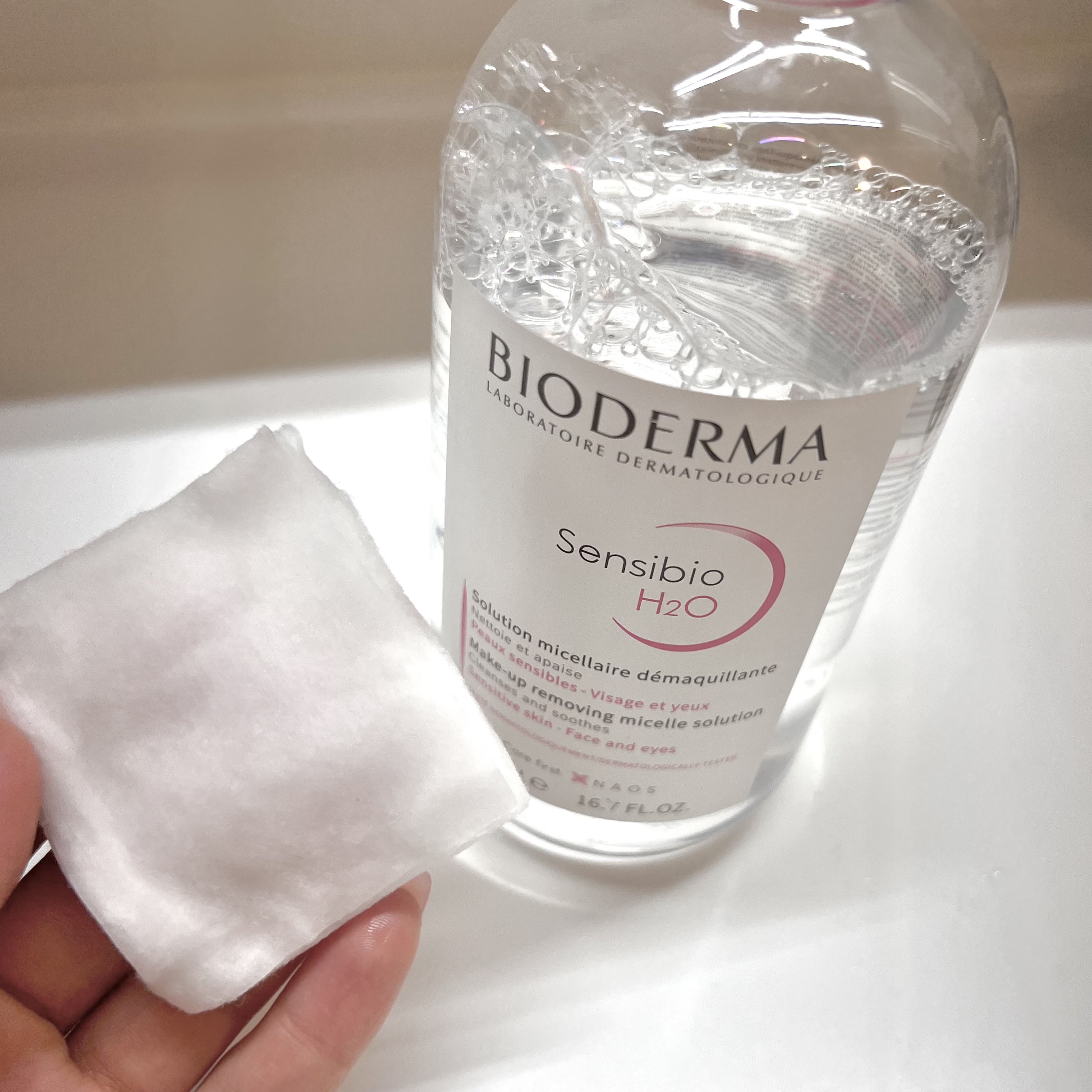 サンシビオ エイチツーオー D/ビオデルマ/クレンジングウォーターを使ったクチコミ（3枚目）