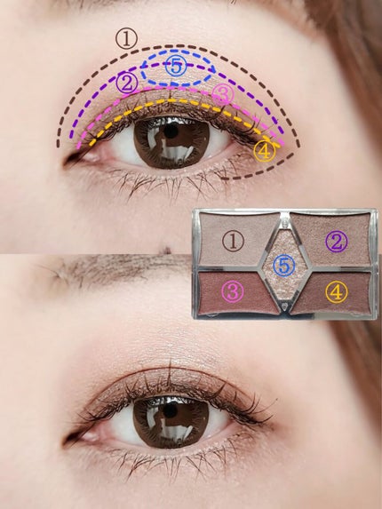 【旧品】パーフェクトスタイリストアイズ No.18 ビタースウィートメモリー/キャンメイク/アイシャドウパレットを使ったクチコミ(3枚目)