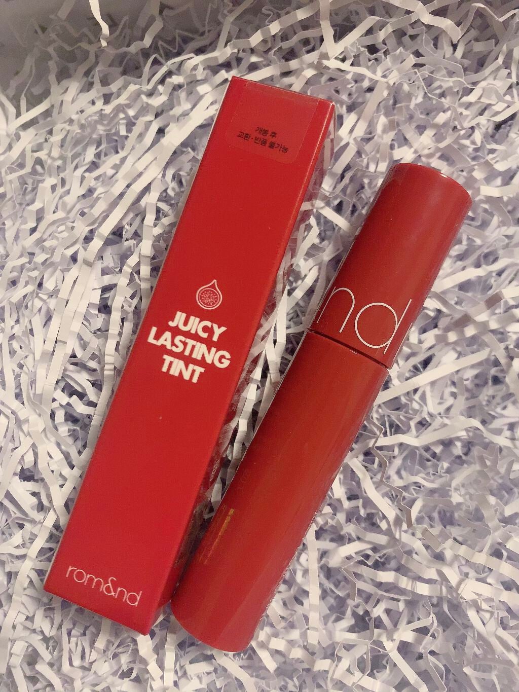 ジューシーラスティングティント/rom&nd/リップティントを使ったクチコミ(1枚目)