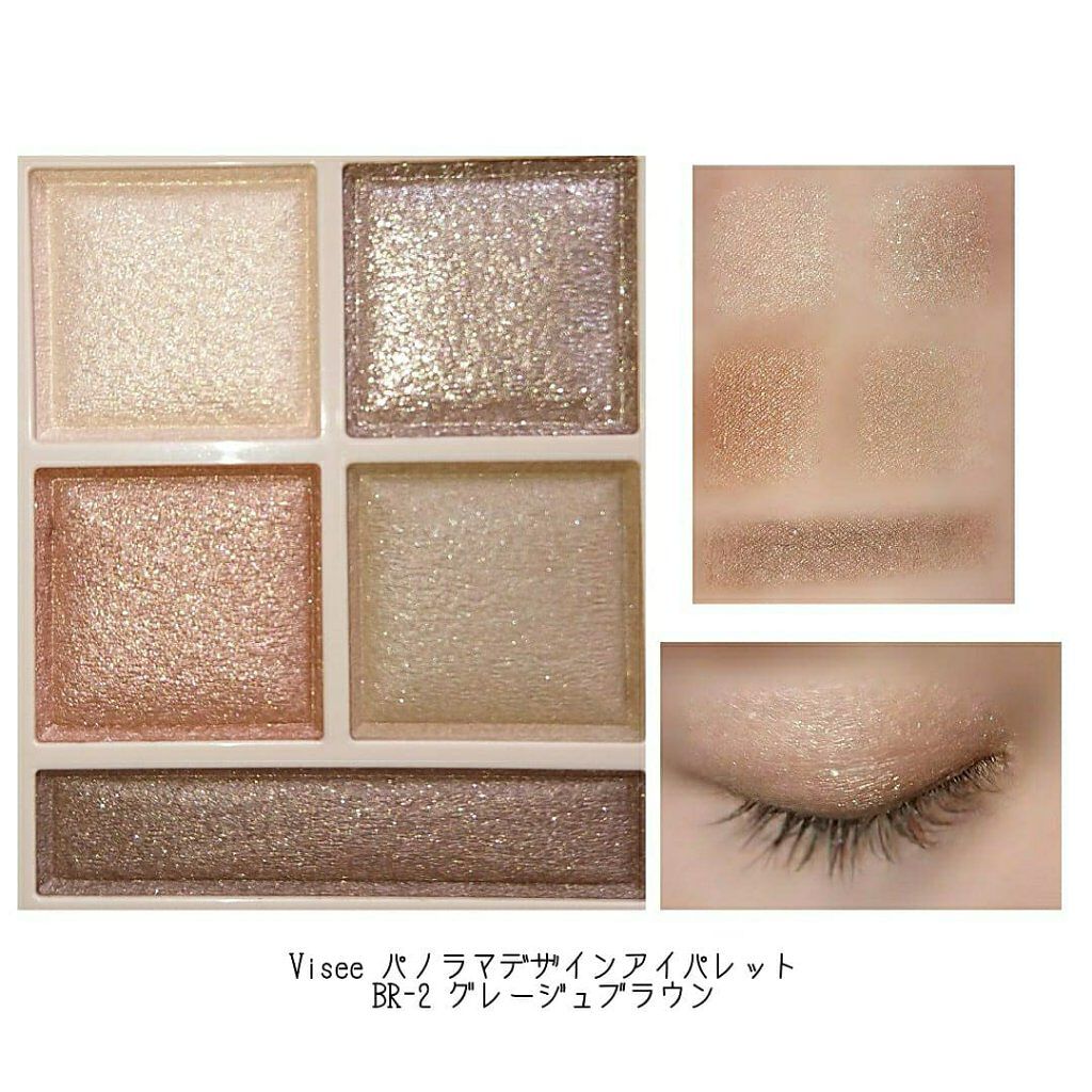 パノラマデザイン アイパレット/Visée/アイシャドウパレットを使ったクチコミ(4枚目)