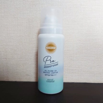 プロディフェンス オールインワンUV ムース(ライトアップ)/サンカット®/日焼け止めクリームを使ったクチコミ(1枚目)