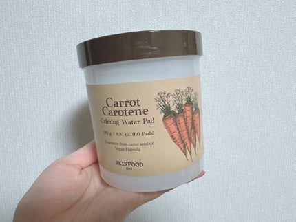 キャロットカロテン カーミングウォーターパッド/SKINFOOD/トナーパッドを使ったクチコミ(3枚目)