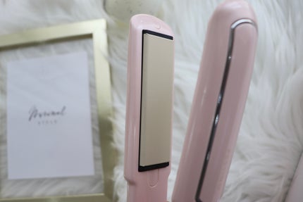 ストレートヘアアイロン 24mm(ピンク)/FESTINO/ストレートアイロンの画像