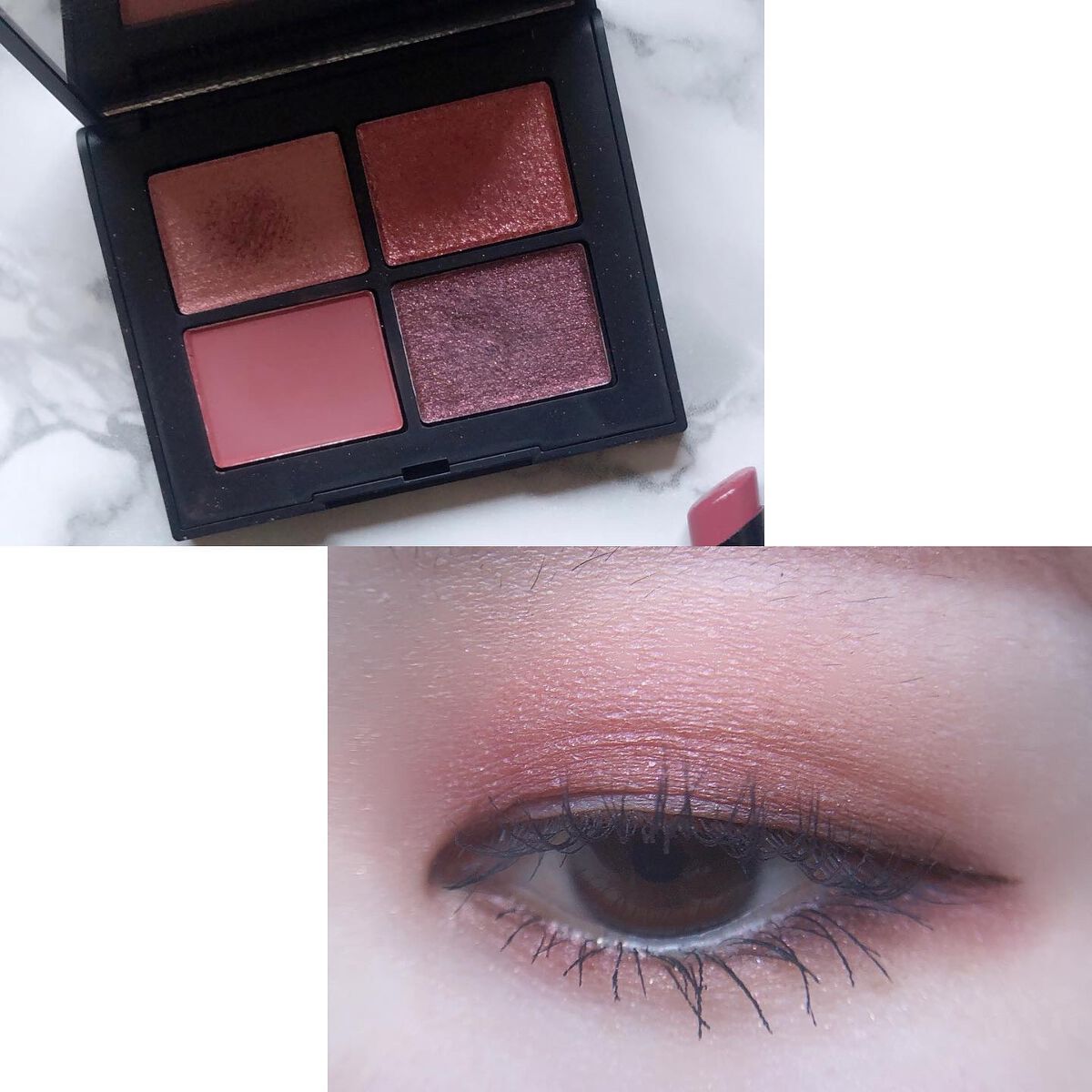 あゆみ on LIPS 「・\#todaysmake/・アイシャドウ☑@narscosm..」(2枚目)